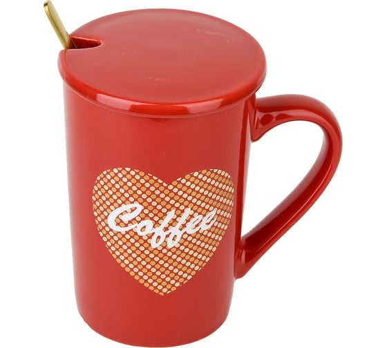 Изображение товара Кружка с крышкой и ложкой Nouvelle Coffee, 410 мл  2210058-2