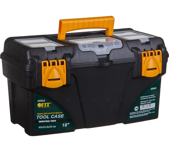 Изображение товара Ящик пластиковый для инструмента 18" (430х235х250 мм) FIT 65563