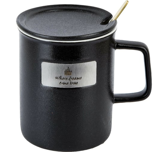 Изображение товара Кружка с крышкой и ложкой Nouvelle Believe in yourself, 400 мл 1760177-3