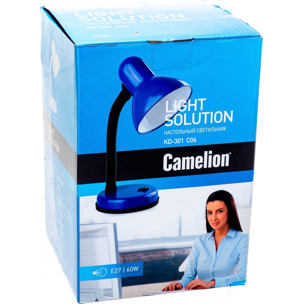 Настольный светильник Camelion светильник настольный сенсорное включение 6 вт белый абажур белый camelion kd 792 c01 12488