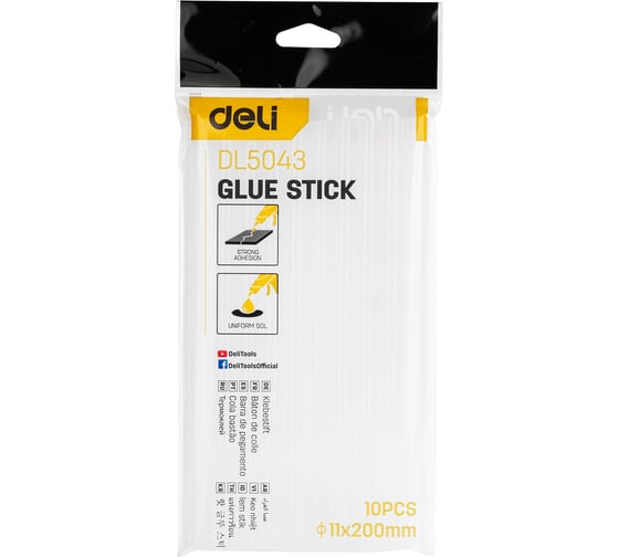 Изображение товара Стержни клеевые DL5043 11x200 мм DELI 98498