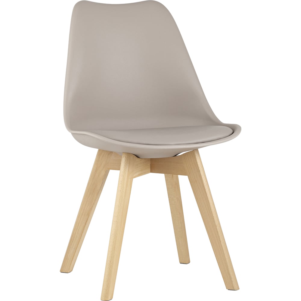 Изображение товара Стул Груп FRANKFURT бежевый из дерева и экокожи, комфортный и стильный