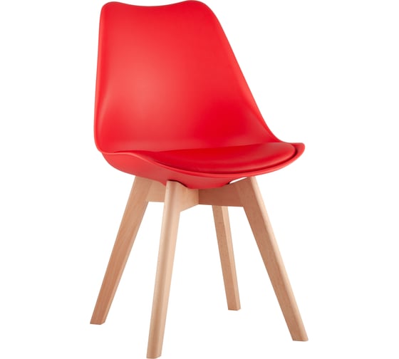 Изображение товара Стул Стул Груп FRANKFURT, красный, деревянные ножки Y863 red