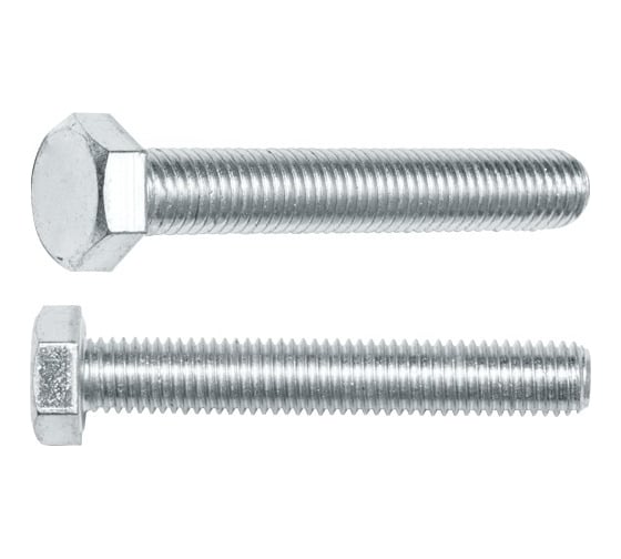 Изображение товара Шестигранный болт STARFIX М5x60 мм, цинк, класс прочности 5.8, DIN 933, 100 шт. SMC1-12513-100