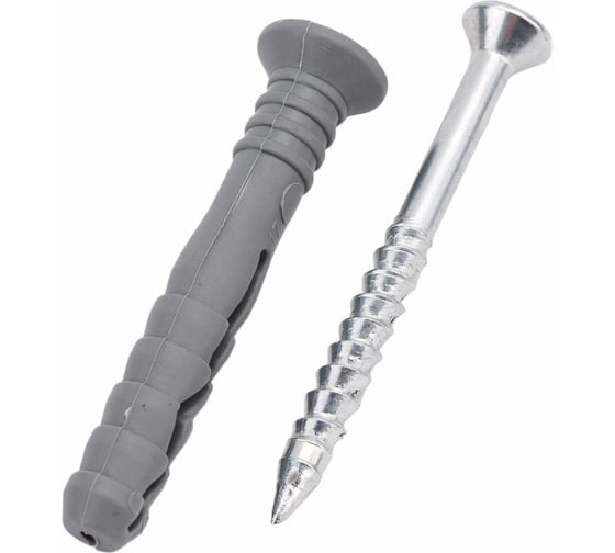 Изображение товара Дюбель-гвоздь Daxmer 6x40 потайная манжета, полипропилен, 2000 шт. 00000312607