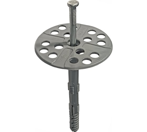 Изображение товара Дюбель гриб Daxmer для теплоизоляции с металлическим гвоздем IZМ 10x120, 500 шт 00000326990