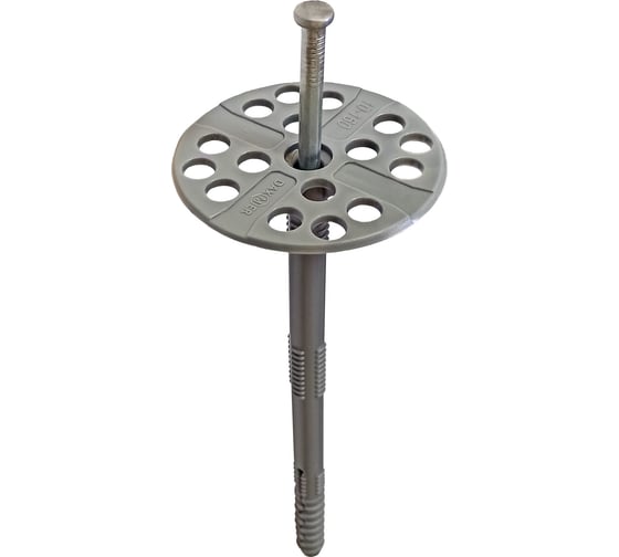 Изображение товара Дюбель гриб Daxmer для теплоизоляции с металлическим гвоздем IZМ 10x160, 400 шт 00000324900