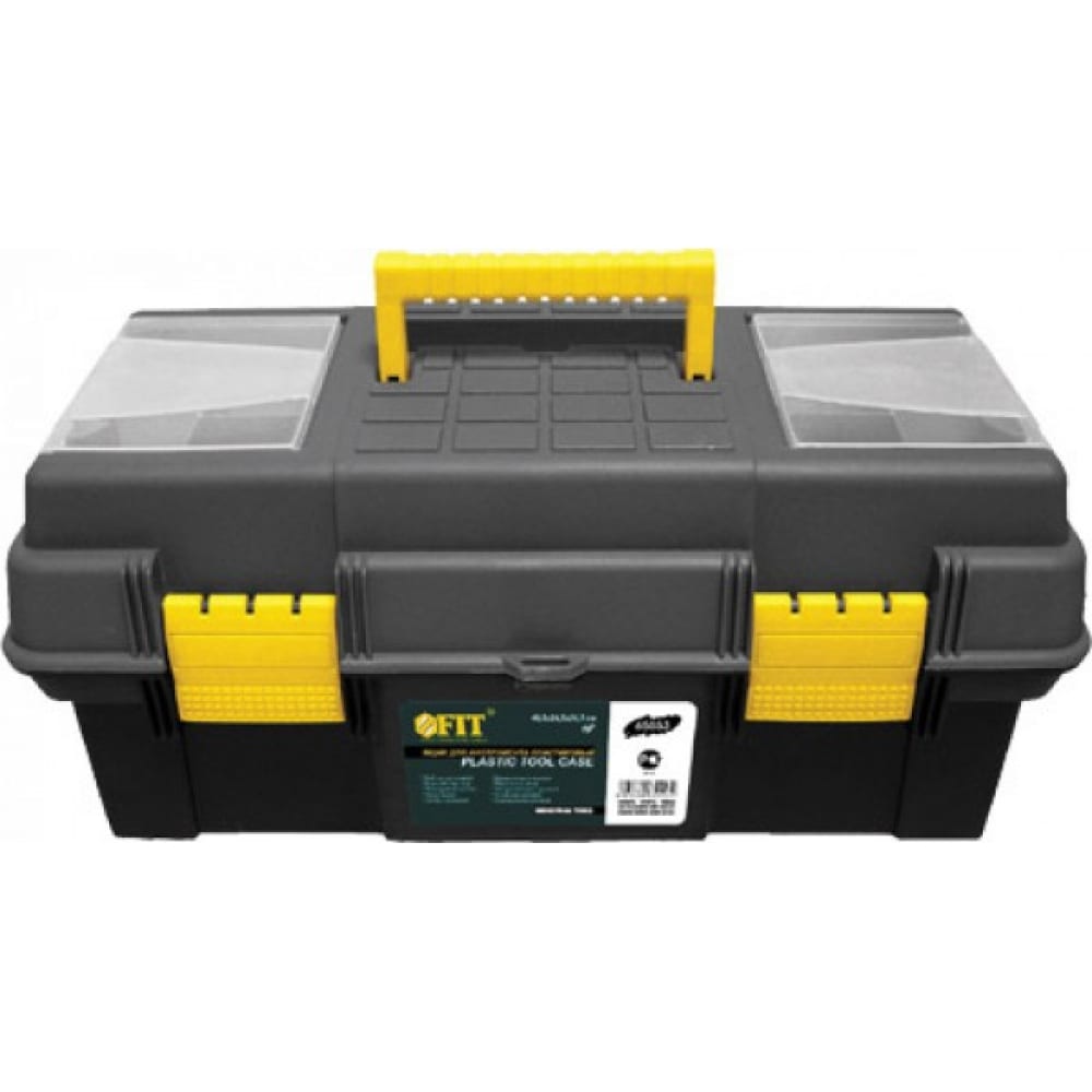 Пластиковый ящик для инструмента FIT ящик для инструмента с колесами mobile contractor chest stanley 1 97 503