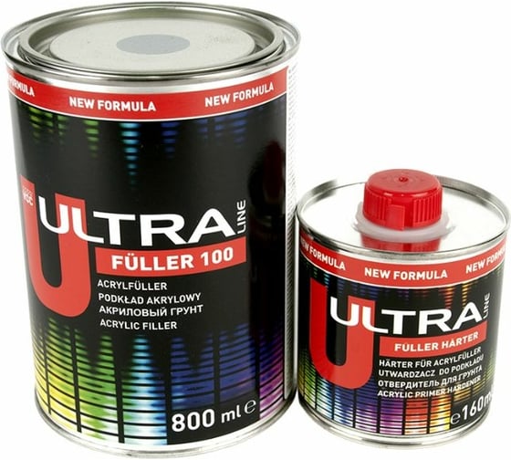 Изображение товара Акриловый грунт NOVOL ULTRA FULLER 100 2К, серый, 5+1, банка 800 мл с отвердителем 160 мл 99313-99511