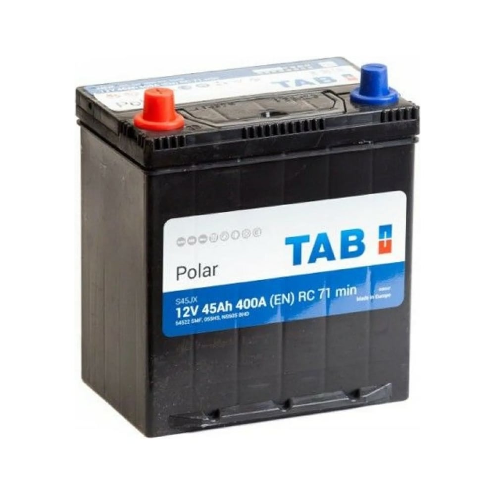 Изображение товара Аккумуляторная батарея TAB Polar 6СТ-45.1 54522 яп. ст./тонк. кл./бортик 246545