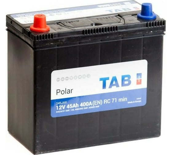 Изображение товара Аккумуляторная батарея TAB Polar 6СТ-45.1 54524/51 яп ст/тонк.кл.с переходн. 246945