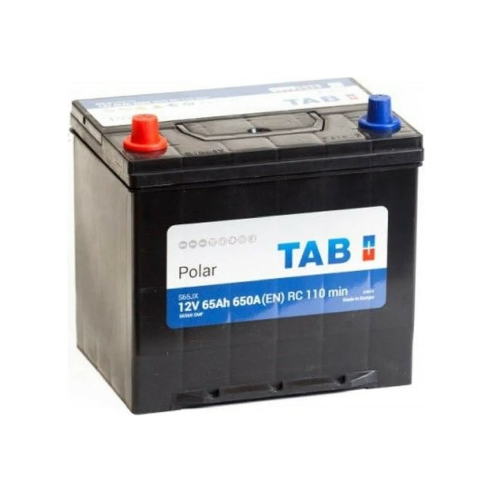Изображение товара Аккумуляторная батарея TAB Polar 6СТ-65.1 56569 яп. ст./бортик 246965 12 В 65 Ач