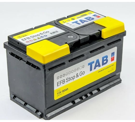 Изображение товара Аккумуляторная батарея TAB EFB Stop&Go 6СТ-80.0 212080