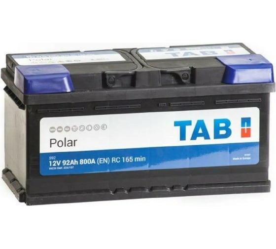 Изображение товара Аккумуляторная батарея TAB Polar 6СТ-92.0 59220 низкий 246092