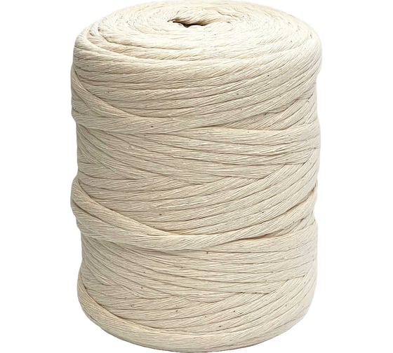 Изображение товара Хлопковый крученый шпагат truEnergy 4 мм, бобина 100 м 12606