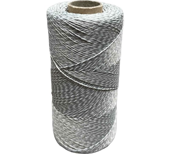 Изображение товара Лавсановая нить truEnergy 0,8 мм, двухцветная, белый/серый, бобина 500 м 12861