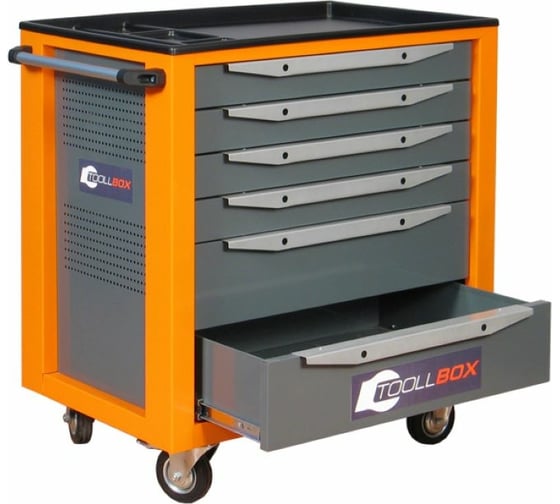 Изображение товара Инструментальная тележка Toollbox с центральным замком серии standart TBS-6 RAL 2008