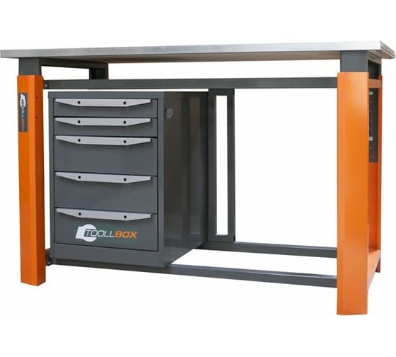 Изображение товара Однотумбовый верстак Toollbox с регулируемой столешницей серии TBP1800 (TB5)