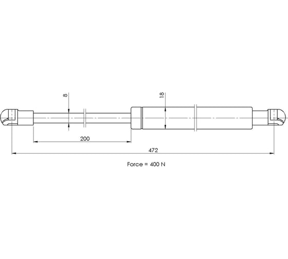 Изображение товара Амортизатор крышки багажника для автомобиля Citroen C3 TRIALLI GS 2007