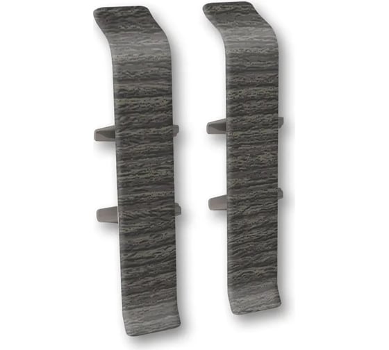 Изображение товара Соединитель для плинтуса DECONIKA (70 мм, 352 Каштан серый, 2 шт.)  Д-П70-С-Ф2 352 КШТ СЕР