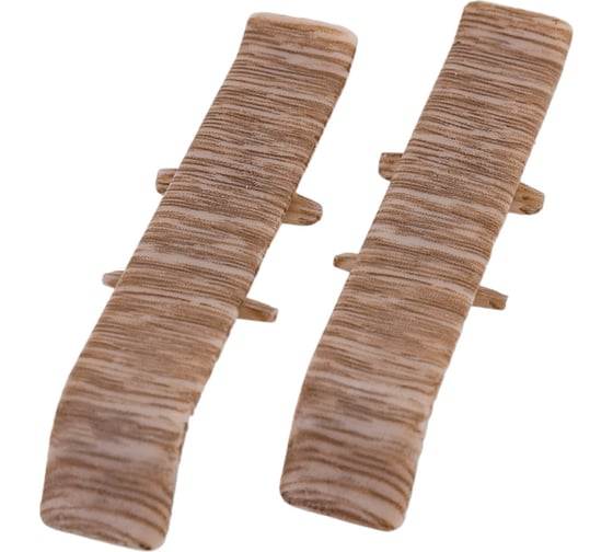 Изображение товара Соединитель для плинтуса DECONIKA (70 мм, 215 Дуб снежный, 2 шт.)  Д-П70-С-Ф2 215 ДУБ СНЖ