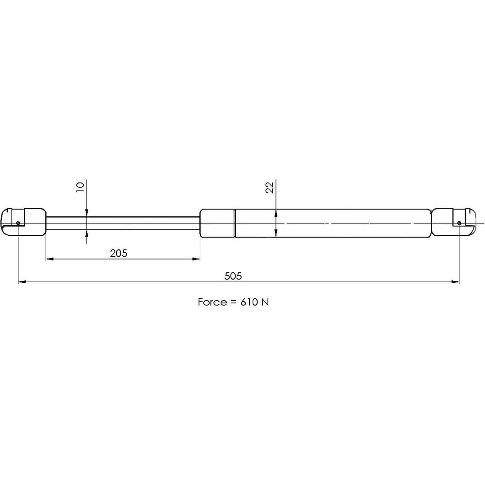 Изображение товара Амортизатор крышки багажника Opel Zafira B TRIALLI GS 2123