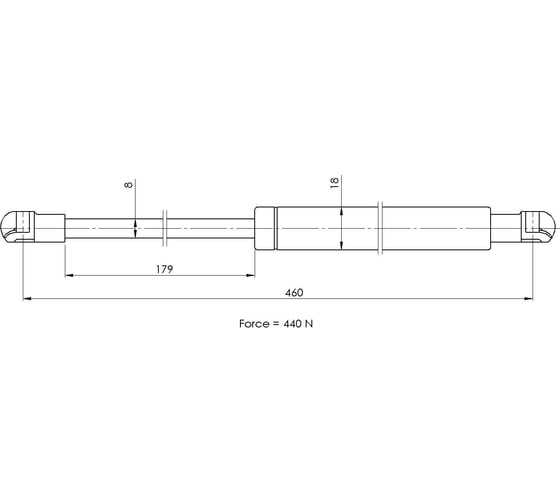 Изображение товара Амортизатор крышки багажника для автомобиля Peugeot 308 хетчбэк TRIALLI GS 2022