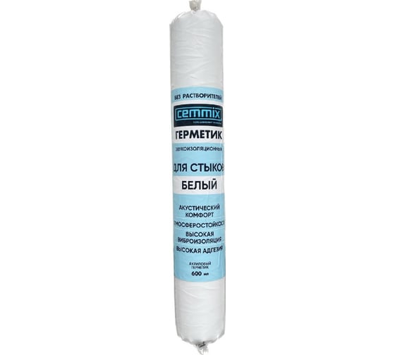 Изображение товара Герметик акриловый виброакустический CEMMIX белый 600 мл 84735761