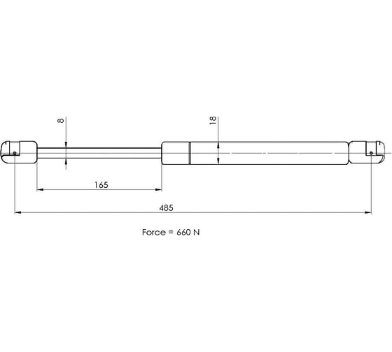 Изображение товара Амортизатор крышки багажника для автомобиля Opel Zafira C TRIALLI GS 2124