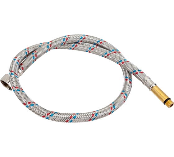 Изображение товара Гибкая подводка для воды AV Engineering штуцер М10 длинный - гайка 1/2" 80 см AVE20280