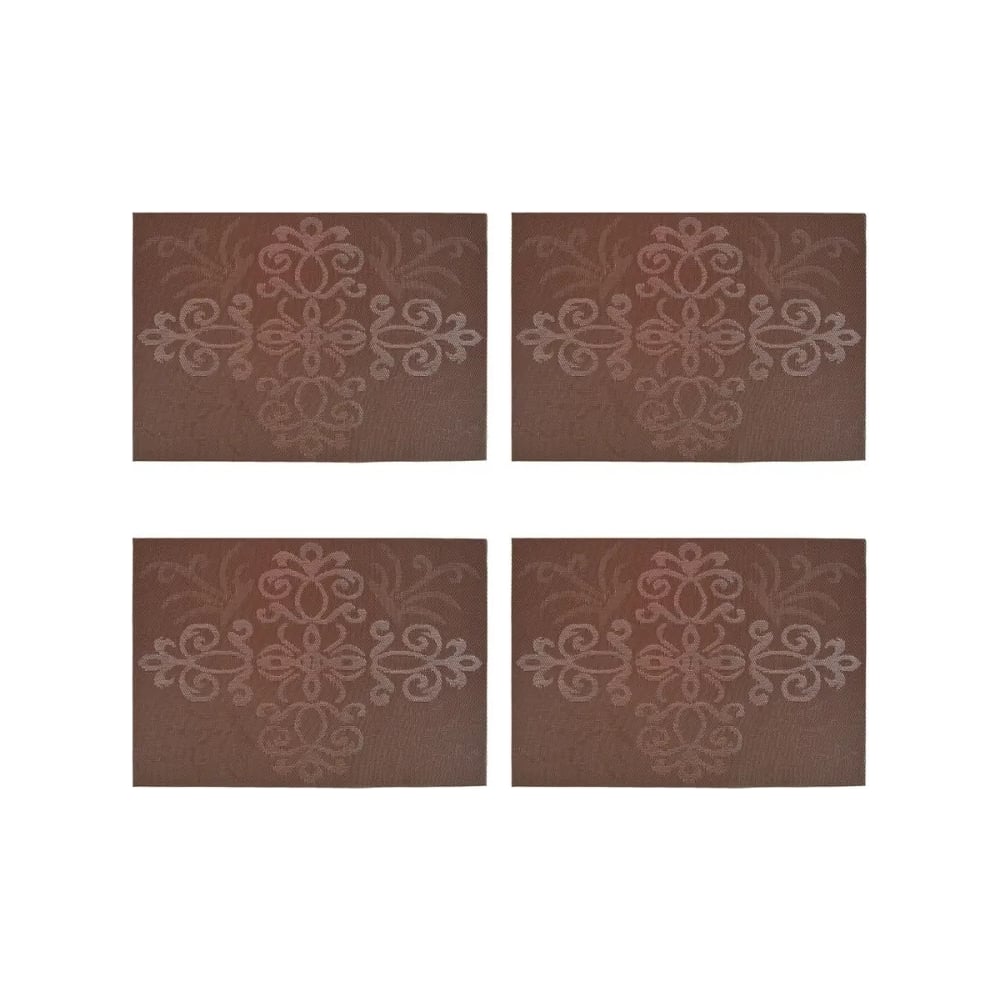 Набор сервировочных салфеток Nouvelle, цвет коричневый 9903102-Н4 Коричневый узор - фото 1