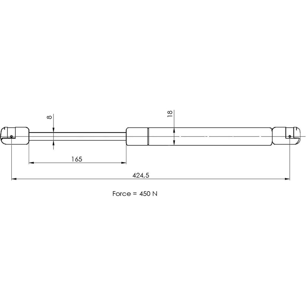 Изображение товара Амортизатор крышки багажника Opel Astra H хетчбэк TRIALLI GS 2104