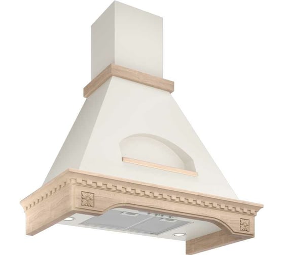 Изображение товара Кухонная вытяжка ELIKOR Бельведер Флореале 90П-650-П3Д_бежевый/дуб неокр 943509