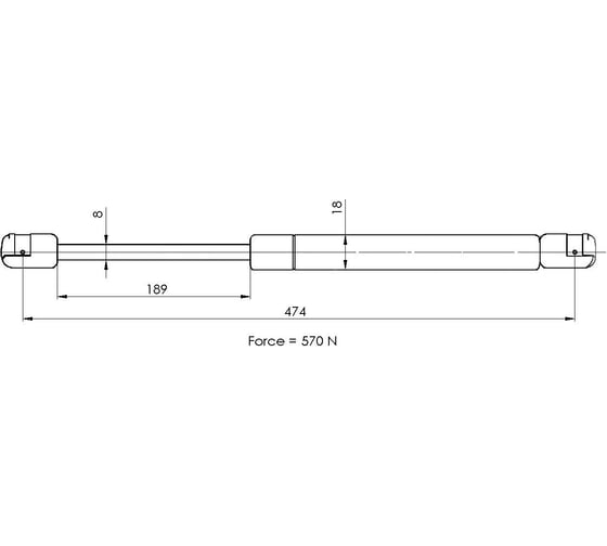 Изображение товара Амортизатор крышки багажника для автомобиля Opel Astra H универсал TRIALLI GS 2109