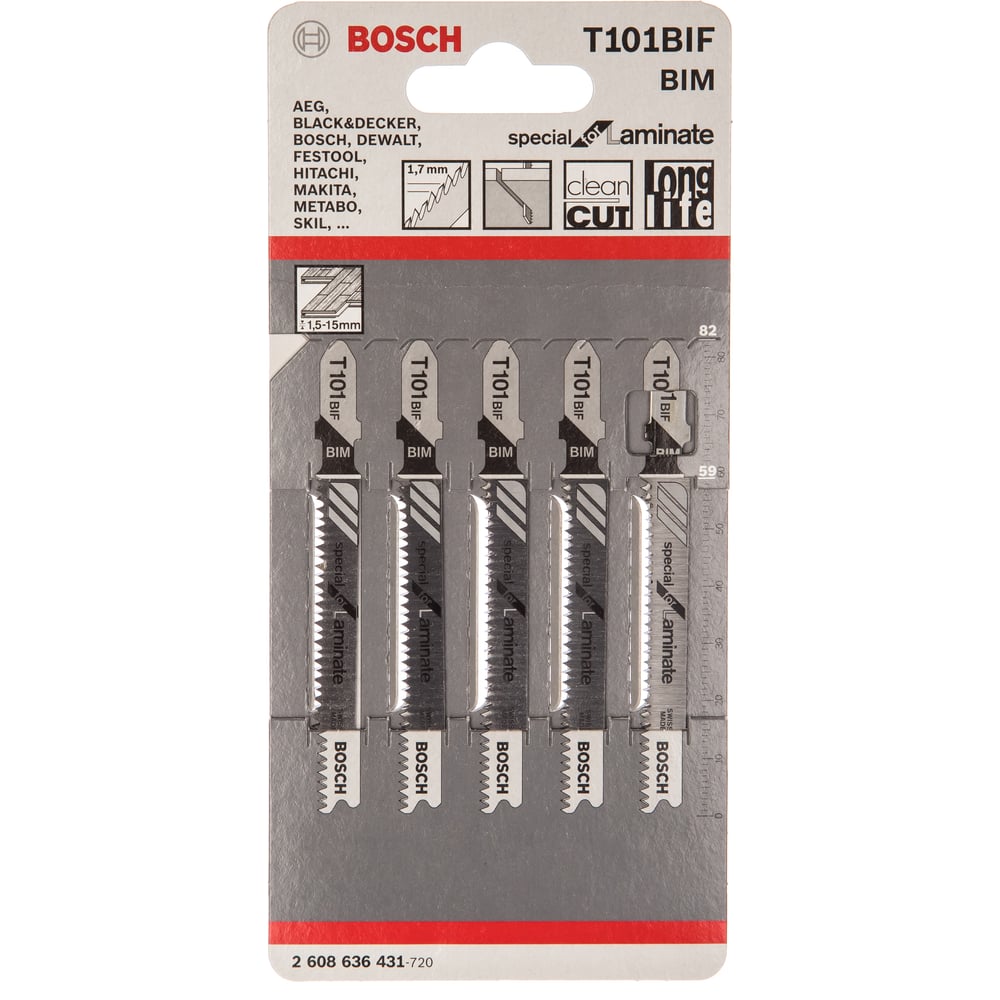 лобзиковые пилки bosch t 244 d hcs 2608630879 3 шт Пилки для лобзиков Bosch