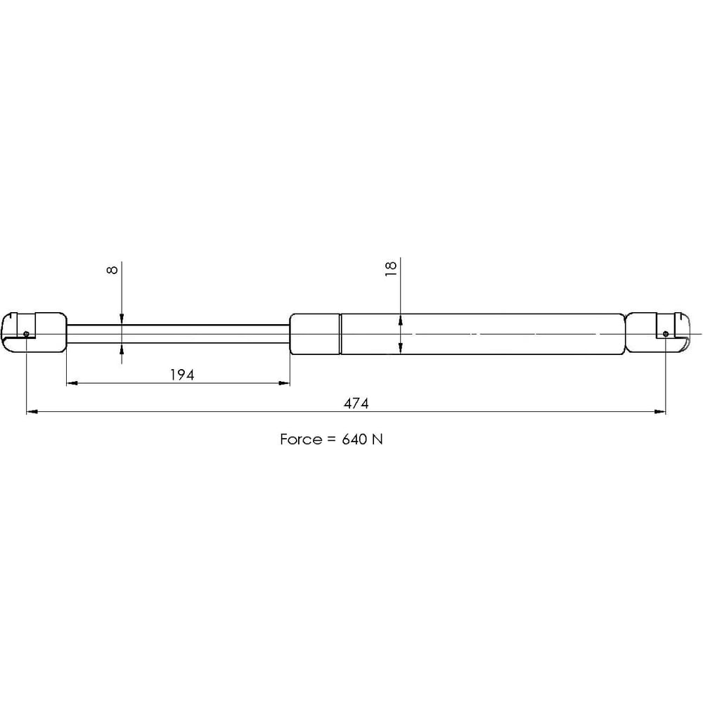 Изображение товара Амортизатор крышки багажника Opel Vectra C хетчбэк TRIALLI GS 2119