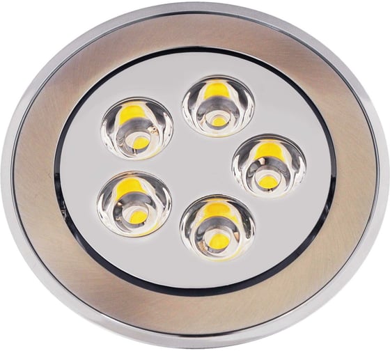 Изображение товара Светодиодный светильник De Fran 220В 5x1Вт сатин-никель+хром, 3100К, FT 905 LED SNCH