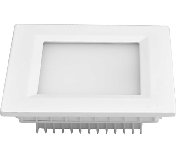 Изображение товара Светодиодный светильник De Fran 3000К 220В 6Вт 540Лм белый,IP44 влагозащищен, квадрат, FT 907 LED WH