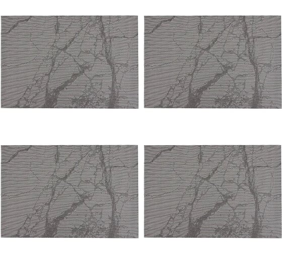 Изображение товара Набор сервировочных салфеток Nouvelle Серый гранит плейсматов 4 шт, 45x30 см 9903334-1-Н4