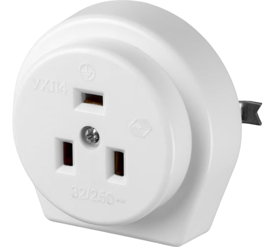 Изображение товара Розетка TDM ELECTRIC 32А 250В 2Р+РЕ СУ белая SQ1812-0006