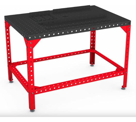 Изображение товара Сварочный большой стол с оснасткой FLAMES столешница краска RAL 9005 1527.104