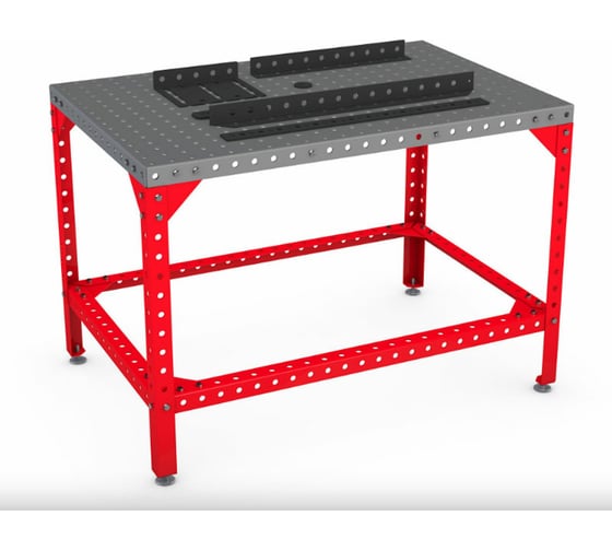 Изображение товара Сварочный стол FLAMES с оснасткой, 1200x800, столешница без покрытия 1527.107