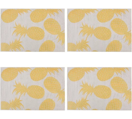 Изображение товара Набор сервировочных салфеток Nouvelle Ананас/grey плейсматов 4 шт, 45x30 см 9903338-2-Н4