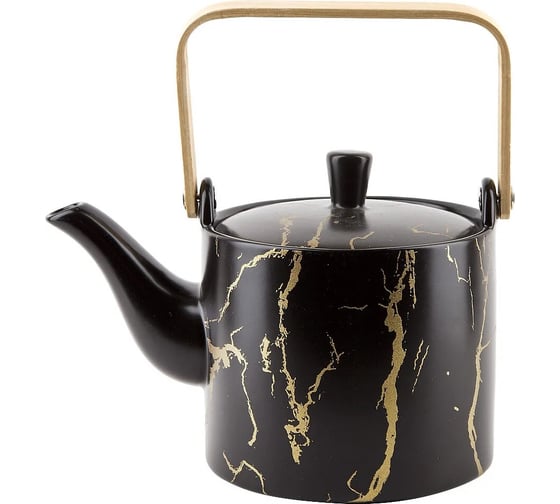 Изображение товара Заварочный чайник Nouvelle Черный мрамор 800 мл 0880074