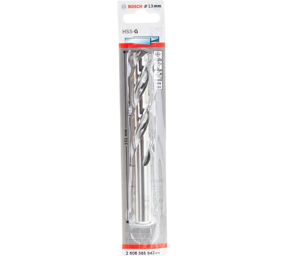 Изображение товара Сверло Standard по металлу (13х101/151 мм; HSS-G) Bosch 2608585942
