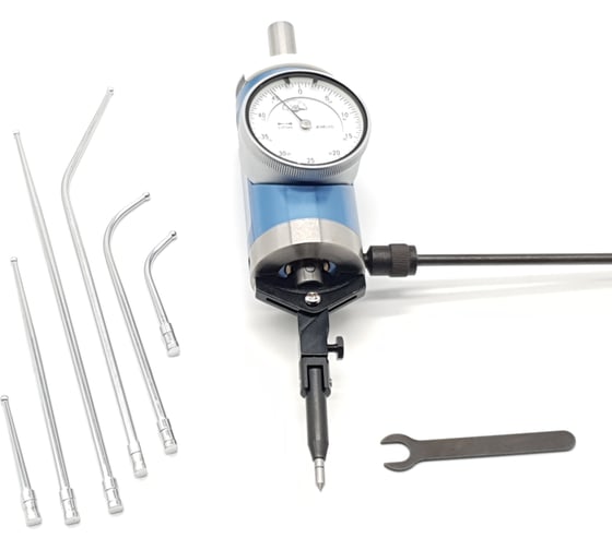 Изображение товара Индикатор рычажного типа ТЕХНОРЕАЛ 0-3 мм, 0.01 мм, со сменными щупами МА600050540