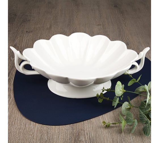 Изображение товара Салатник Nouvelle Маршмеллоу с ручками, на ножке, 1800 мл 0530144