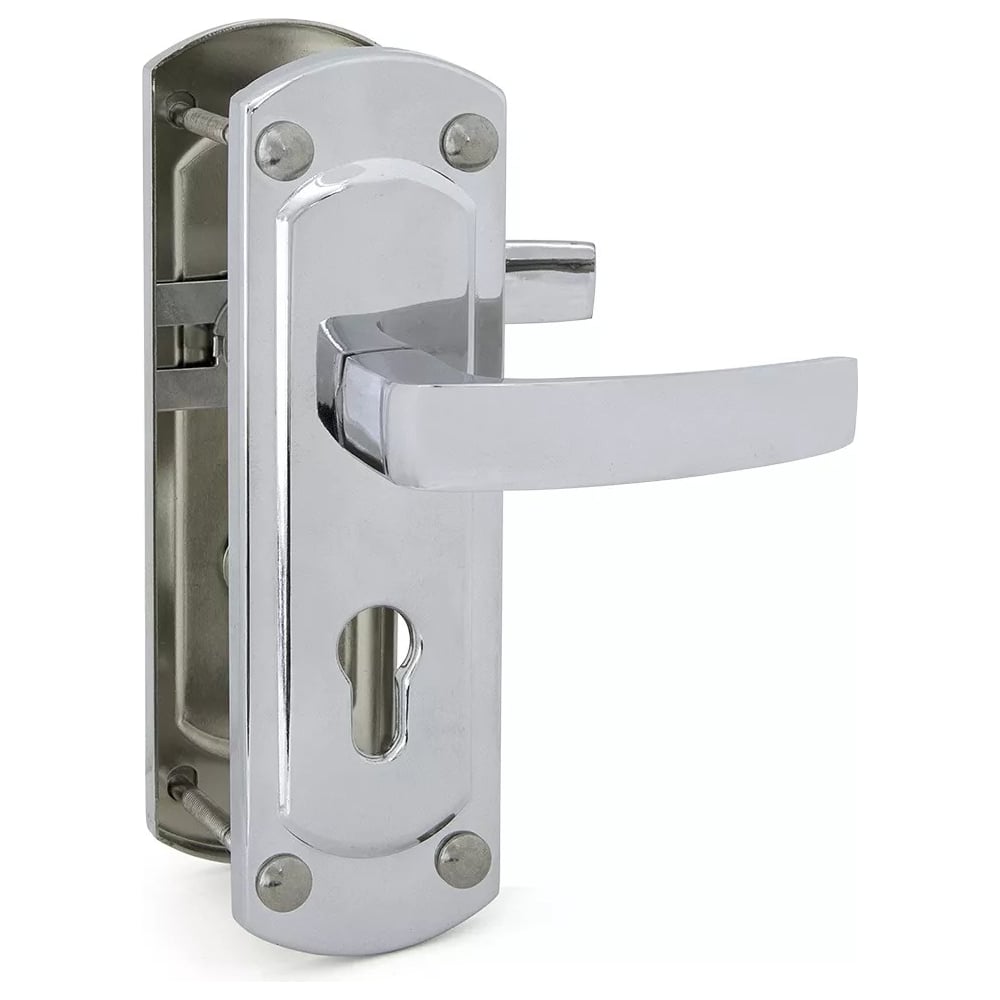 Изображение товара Ручки на планке Palladium 460-25 CP L для входной двери