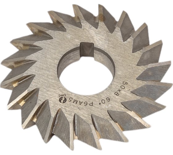 Изображение товара Фреза двухугловая несимметричная 50x8х16 мм, 60 гр (45 гр+15 гр), Р6АМ5, Z=20 CNIC 54829