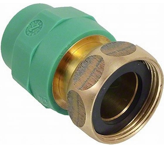 Изображение товара Муфта BANNINGER полипропиленовая, зеленая, переходник с накидной гайкой - 40x1.1/4 ВР 7R5109A011